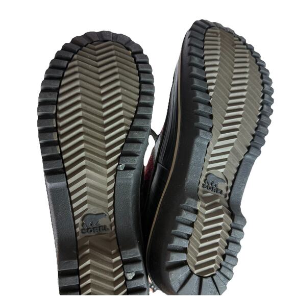 SOREL Women's Size 7 Tivoli II Suede Boot NL2091-010 Faux Fur Lace Up Waterproof - Picture 10 of 11